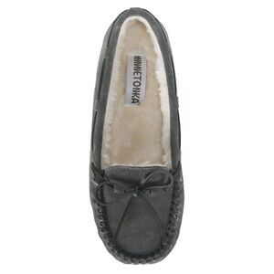 Grey Minnetonka Moccasins